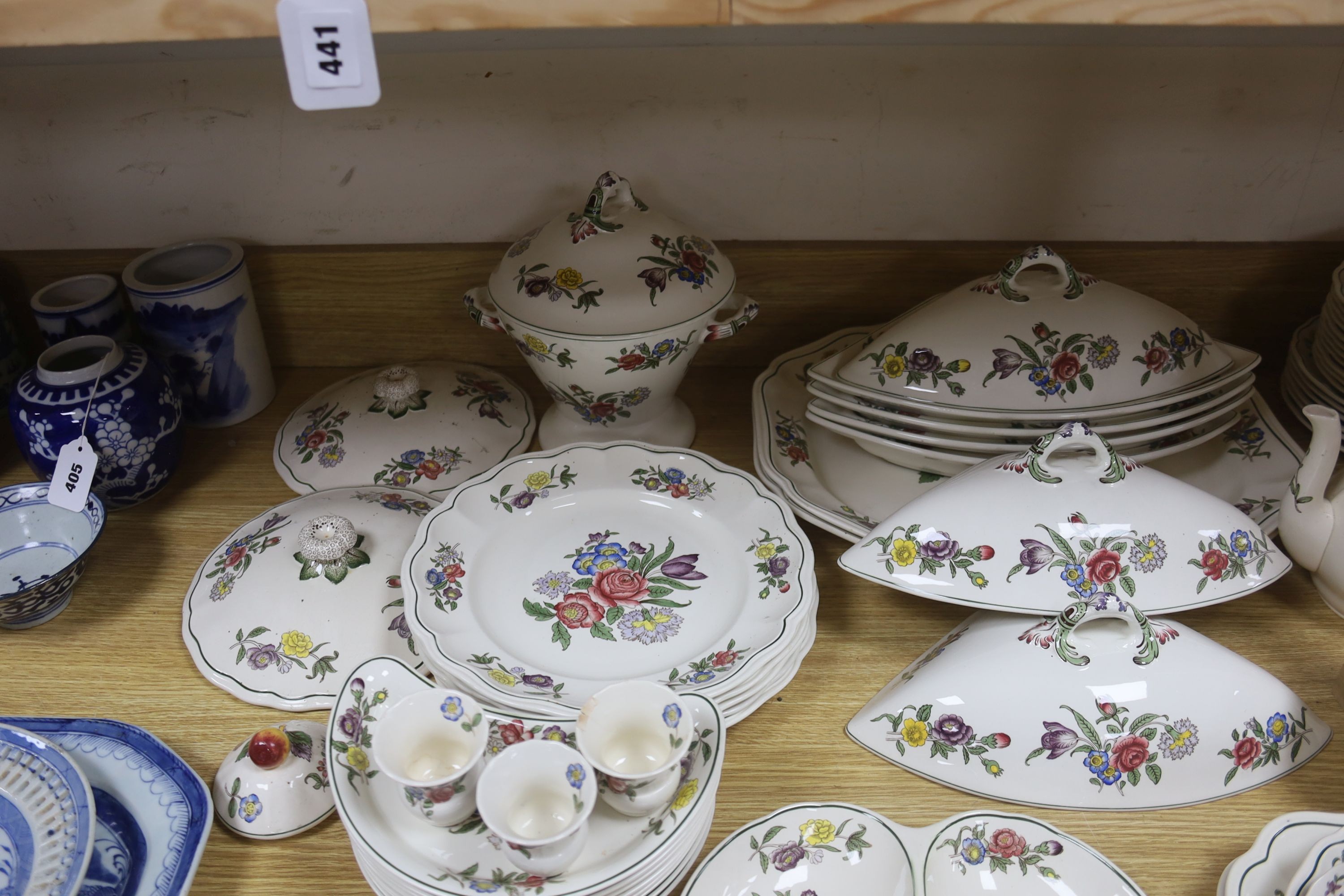 A Copeland Spode Springtime part dinner, tea and coffee service